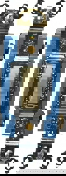 1 Pole, 120 to 277 V, 120 to 277 VAC, 15 Amp, Industrial Grade Toggle Wall Switch